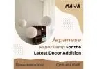 Japanese Paper Lamp For the Latest Decor Addition