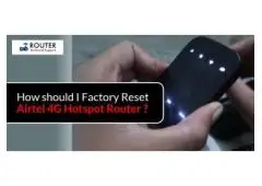 Factory Reset Airtel 4G Hotspot Router