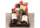  Say "cheers" with our festive wine and chocolate basket!