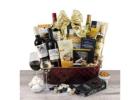 Impress your guests with our elegant wine and cheese basket