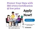 Protect Your Data with ISO 27001 Certification @ low price