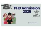 PhD Admission 2025: Academic Excellence Support 