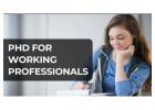 PhD for Working Professionals a Balancing Act