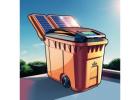 Solar-Powered Compaction Garbage Bins in Public