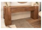 Upgrade Your Decor with a Wooden Console Table with Storage Drawers