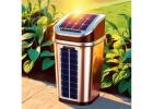 A Smart Solar-Powered Trash Can That Compresses Trash Well