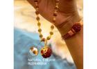 Elegant Rudraksh Locket Design: Om Shree Gold-Plated Necklace | Soul Theory