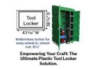 Durable & Space-Saving Single Tier Plastic Lockers