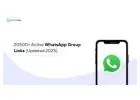 20500+ Active WhatsApp Group Links (Updated 2025)