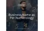 Business name as per numerology