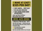MAKE AT LEAST $325 PER DAY!