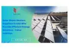 Solar Water Heaters Suppliers in UAE Who Provide Efficient Energy Solutions - Value Addition