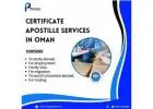 marriage certificate apostille in Oman