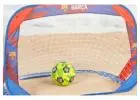 Set of 2 football goals F.C. Barcelona 120 x 80 x 80 cm-qubyk USA