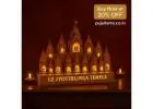 Buy 12 Jyotirlinga Temple 3D LED Wooden Model