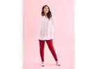 Buy Stylish Red Pants for Women Online at Go Colors