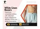 Elevate Everyday Comfort with White Linen Boxers