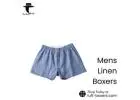 Mens Linen Boxers for Lightweight Comfort and Effortless Style