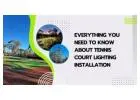 Tennis Court Lighting Services – Fast & Affordable
