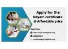 Apply for the Udyam certificate @ Affordable price
