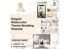 Elegant Watercolor Theme Wedding Website