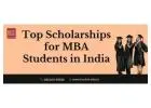 Top Scholarships for MBA Students in India