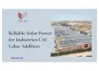 Reliable Solar Power for Industries UAE - Value Addition