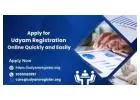 Apply for Udyam Registration Online Quickly and Easily