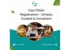Fast FSSAI Registration – Simple, Guided & Compliant