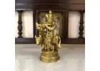 Shop Premium Brass Krishna Statue for Gifting & Spiritual Bliss – Yathashilpam