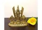 Shop Temple-Style Tirupati Balaji Idol – Intricately Crafted Brass Pieces at Yathashilpam