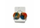 Vibrant Handmade Rainbow Earrings for Colorful Style