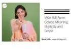 MCA Full Form: Course Meaning, Eligibility and Scope