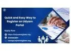 Quick and Easy Way to Register on Udyam Portal