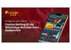 5 Steps to Get Online Casino Betting ID via WhatsApp Number from Golden444