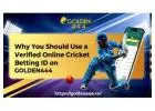 Get a Verified Online Cricket Betting ID on Golden444