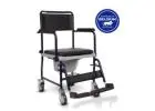 Sturdy Commode Chair by Mexple for Easy Toileting and Mobility Assistance