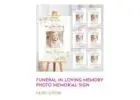 Funeral Memorial Photo Sign Board for Meaningful Tributes