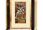 Beautiful Radha Krishna Abstract Painting