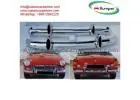 MGB bumpers without rubber on over riders (1962-1974) by stainless steel