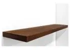 Long Floating Wall Shelf Luminary Mahogany Majesty Soars