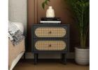 Modern Bedside Table with Storage for Smart Bedroom Living